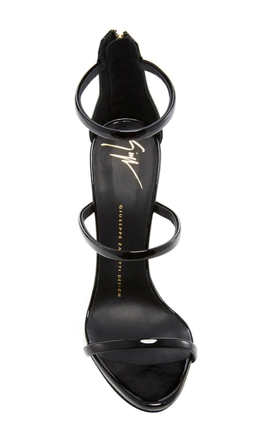 Shop Giuseppe Zanotti Coline Patent Leather Sandals In Black