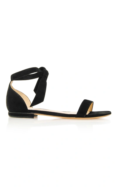 Shop Alexandre Birman Clarita Bow-embellished Sandals In Black