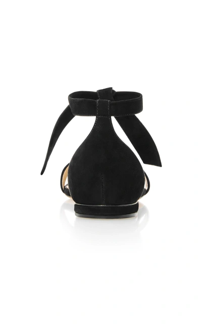 Shop Alexandre Birman Clarita Bow-embellished Sandals In Black