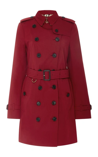 Burberry Sandringham Long Cashmere Trench Coat In Red | ModeSens