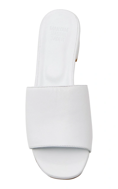 Maryam Nassir Zadeh Patent Leather Sophie Slides In White. In White ...