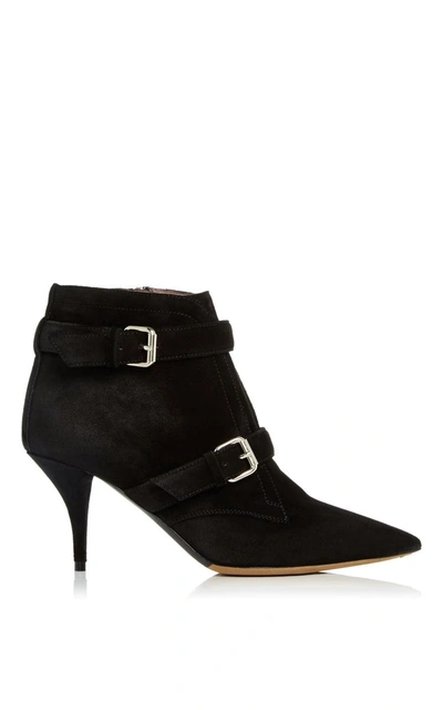Shop Tabitha Simmons Fitz Suede Ankle Boots In Black