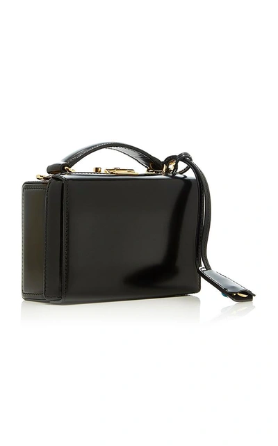 Shop Mark Cross Grace Mini Leather Box Bag In Black