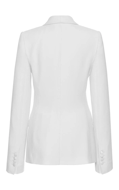 Shop Dolce & Gabbana Shawl Collar Blazer In Ivory