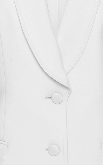 Shop Dolce & Gabbana Shawl Collar Blazer In Ivory