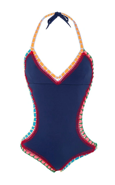 Shop Kiini Tasmin One Piece Swimsuit In Navy