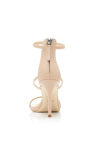 Shop Giuseppe Zanotti Alien Leather Sandals In Nude