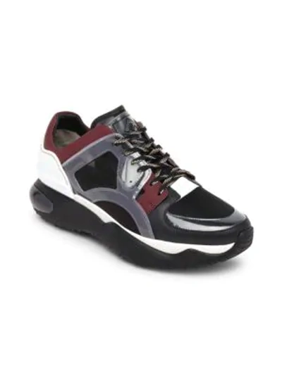 Shop Fendi Fancy  Sneakers In Bordeaux