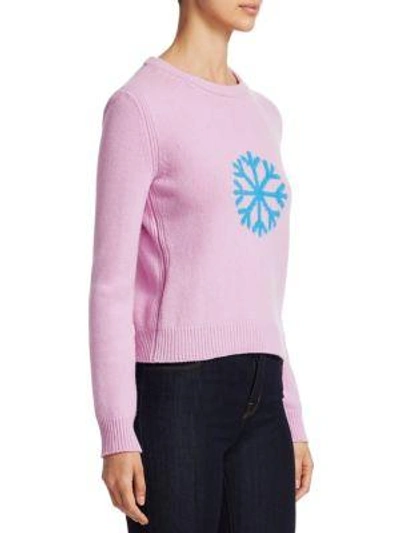 Shop Alberta Ferretti Rainbow Week Capsule Days Of The Week Snowflake Emoji Sweater In Pink