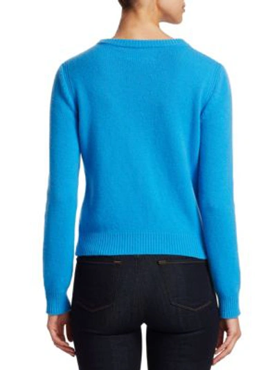 Shop Alberta Ferretti Rainbow Week Capsule Days Of The Week Sun Emoji Sweater In Light Blue