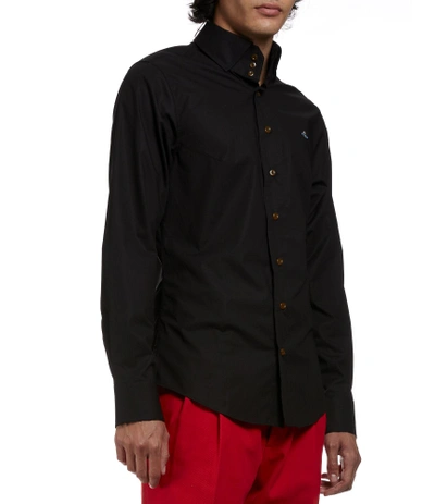 Shop Vivienne Westwood Stretch Krall Shirt Black