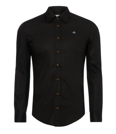 Shop Vivienne Westwood Classic Stretch Shirt Black