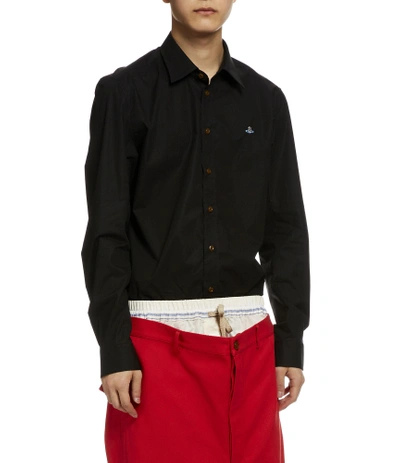 Shop Vivienne Westwood Classic Stretch Shirt Black