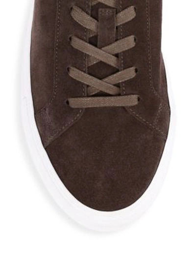 Shop To Boot New York Men's Knox Lace-up Suede Sneakers In Anthracite Asphalt