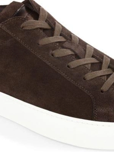 Shop To Boot New York Men's Knox Lace-up Suede Sneakers In Anthracite Asphalt