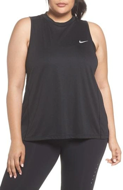 Shop Nike Dry Miler Tank In Black