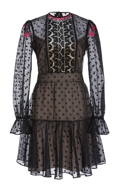 Shop Temperley London Prix Mini Dress In Black