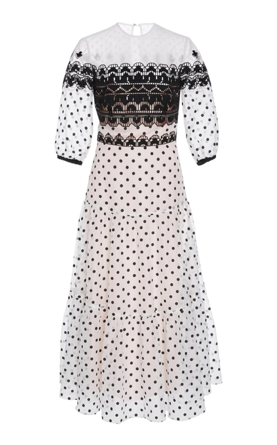 Shop Temperley London Prix Midi Dress In White