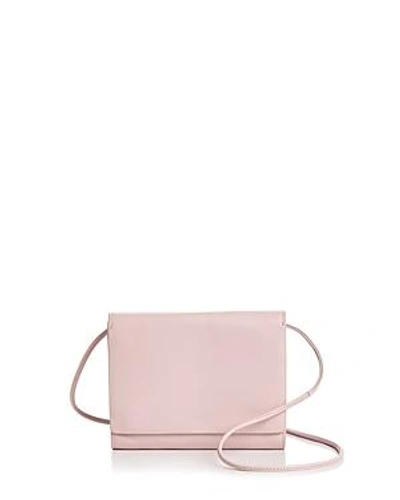 Shop Baggu Compact Leather Crossbody - 100% Exclusive In Pink
