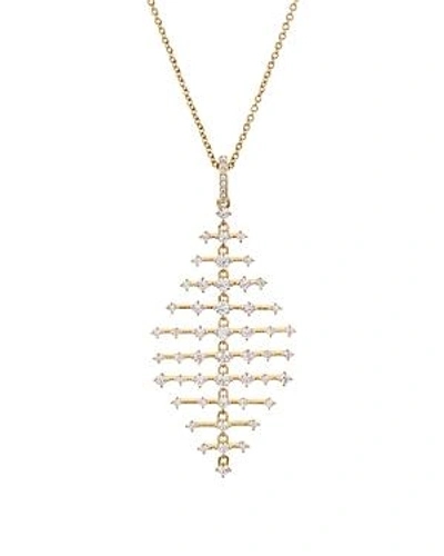 Shop Nadri Geometric Pendant Necklace, 20 In Gold