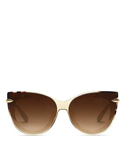 Shop Krewe Women's Laveau 24k Cat Eye Sunglasses, 62mm In Champagne To Stardust/amber