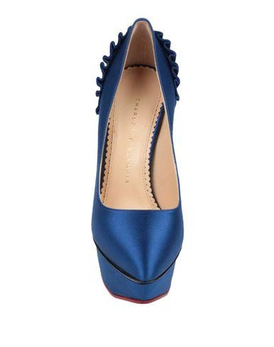 Shop Charlotte Olympia Pump In Blue