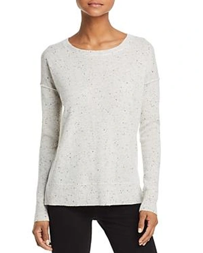 Shop Aqua Cashmere High/low Cashmere Sweater - 100% Exclusive In Ash Nep