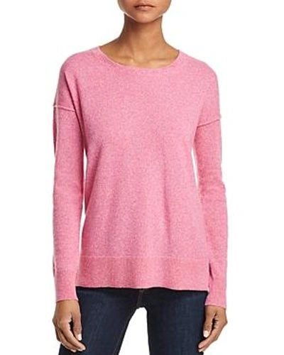 Shop Aqua Cashmere High/low Cashmere Sweater - 100% Exclusive In Pink Twist