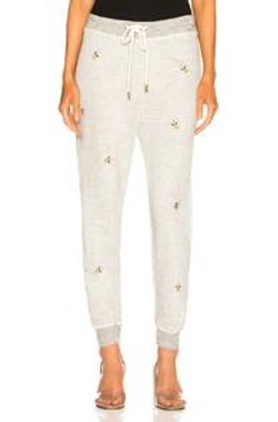 Shop The Great Cropped Sweat Pant In Gray,floral