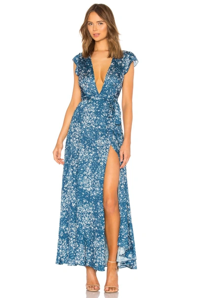 Shop Tularosa Sid Wrap Dress In Alison Floral