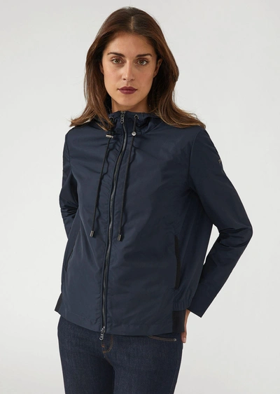 Shop Emporio Armani Windbreakers - Item 41823285 In Navy Blue