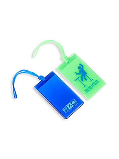 Shop Flight 001 Set Of Two Happy Hour Luggage Tags