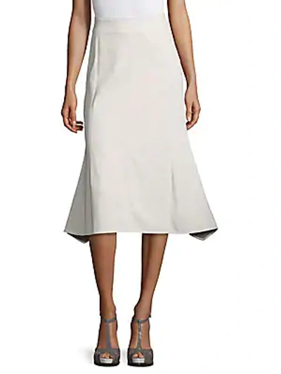 Shop Derek Lam Seamed Midi Skirt In White