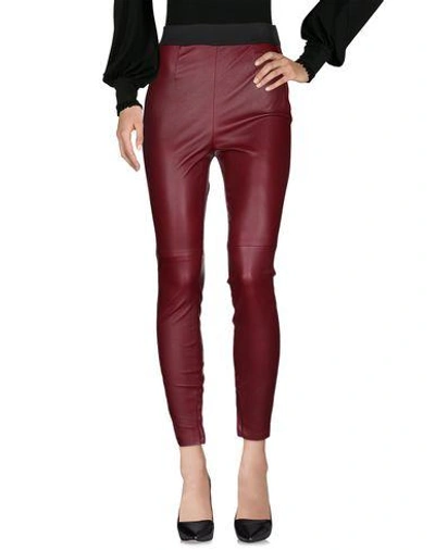 Shop Dolce & Gabbana Casual Pants In Maroon