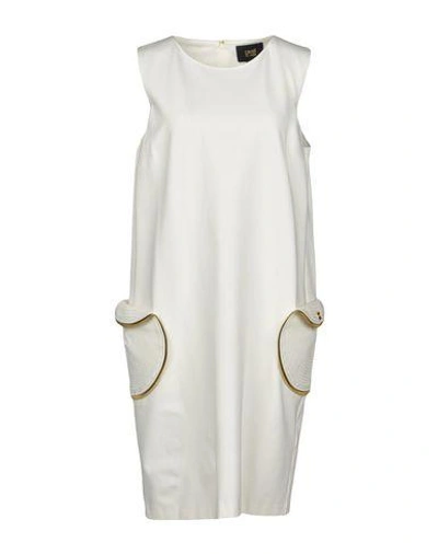 Shop Class Roberto Cavalli Cavalli Class Woman Short Dress White Size 4 Viscose, Polyamide, Elastane