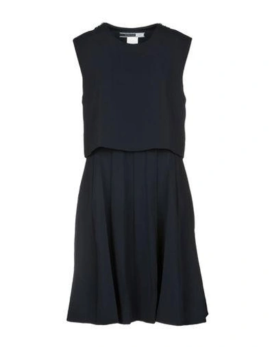 Shop Sportmax Code Short Dress In Dark Blue