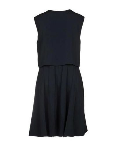 Shop Sportmax Code Short Dress In Dark Blue