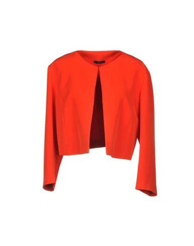 Shop Hanita Sartorial Jacket In Red