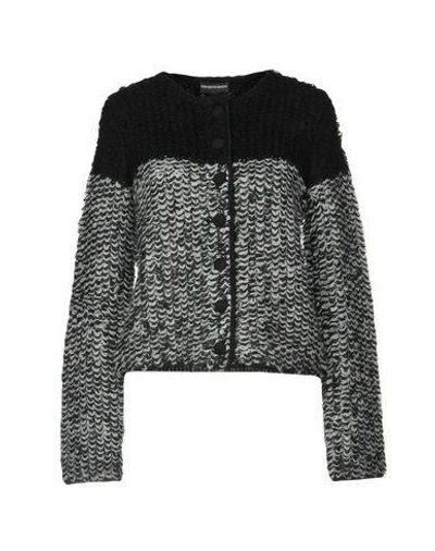 Shop Emporio Armani Cardigan In Black