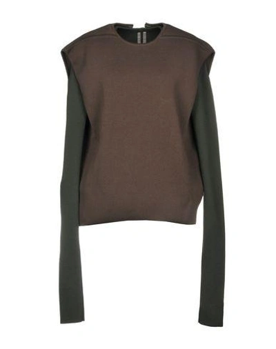 Shop Rick Owens Sweater In Cocoa