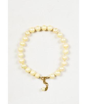 Chanel 1 Vintage Cream Faux Pearl Choker Necklace Modesens