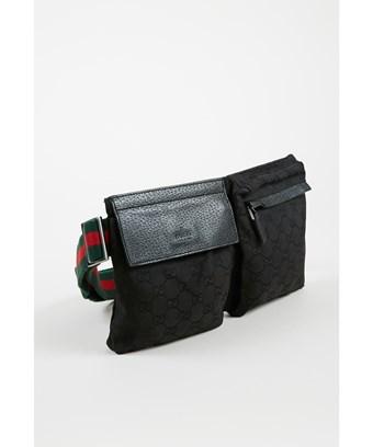 gucci black canvas bag