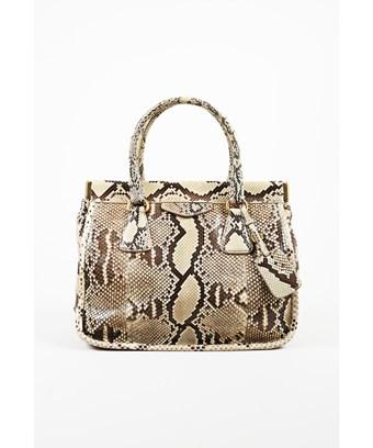 snakeskin prada bag