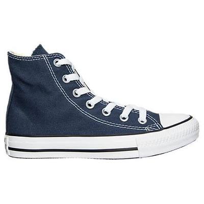 Shop Converse Women's Chuck Taylor High Top Casual Shoes (big Kids' Sizes Available) In Navy
