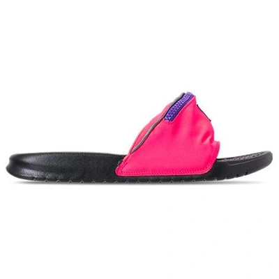 Shop Nike Men's Benassi Jdi Fanny Pack Slide Sandals, Pink