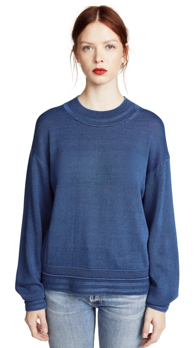 Shop Elizabeth And James Hensley Pullover Sweater In Indigo