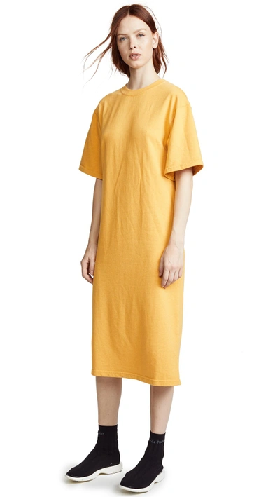 Shop Elizabeth And James Crawford Midi Dress In Marigold