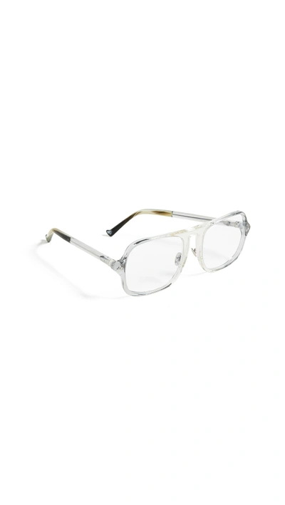 Shop Grey Ant Coum Glasses In Clear/clear