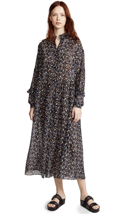 Shop M.i.h. Jeans Edith Dress In Vine Leaf Print