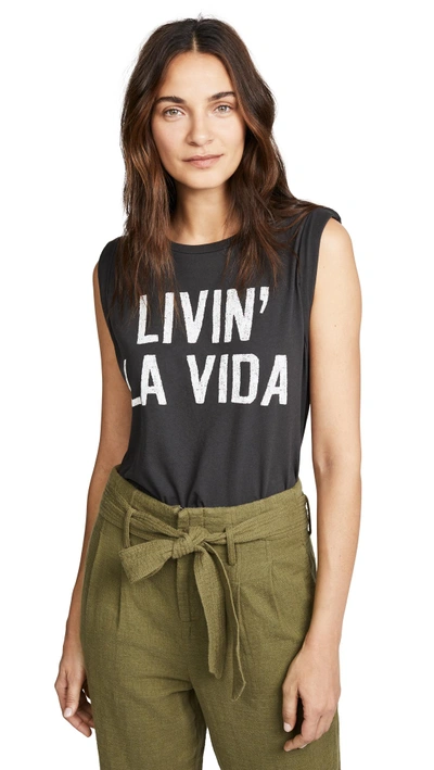 Shop Sol Angeles La Vida Twist Tank Top In V Black